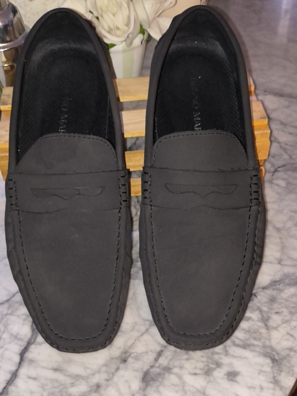 Bruno Marc Men's Slip-on Penny Loafer Suede Driving Shoes